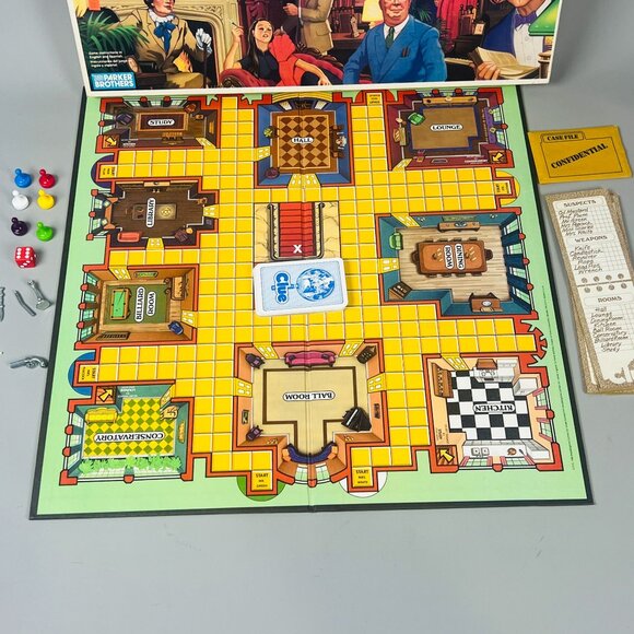 Vintage 1986 Clue by Parker Brothers Classic Detective Board Game Complete - Picture 3 of 6